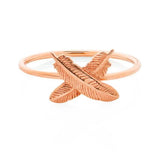 Boh Runga Feather Kisses Ring - 9ct Rose Gold, Size O