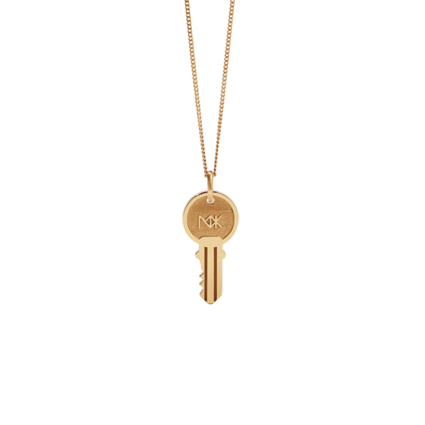 Meadowlark - Key Charm Necklace Gold Plated