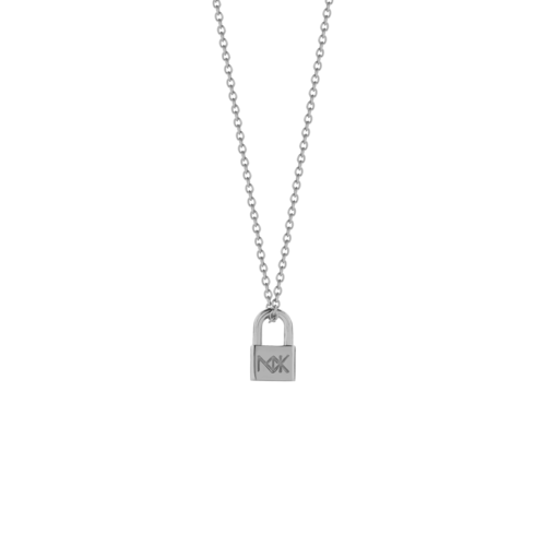 Meadowlark Lock Charm Necklace - Sterling Silver