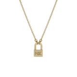 Meadowlark Medium Lock Necklace - 9ct Yellow Gold