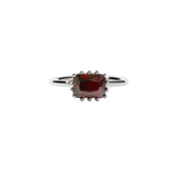 Meadowlark - Lucia Ring, Sterling Silver + Thai Garnet