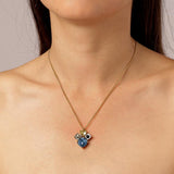 Dyrberg/Kern - Maksika Gold Necklace - Blue