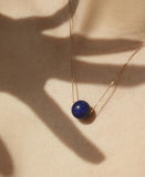 Meadowlark - Maya Necklace With Blue Lapis On A 50cm 9ct Yellow Gold Chain