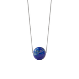 Meadowlark - Maya Necklace Large Sterling Silver With Blue Lapis on a 45cm chain