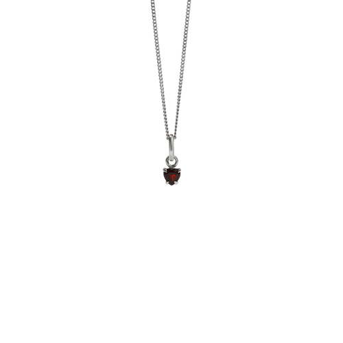Meadowlark - Micro Heart Jewel Necklace Sterling Silver