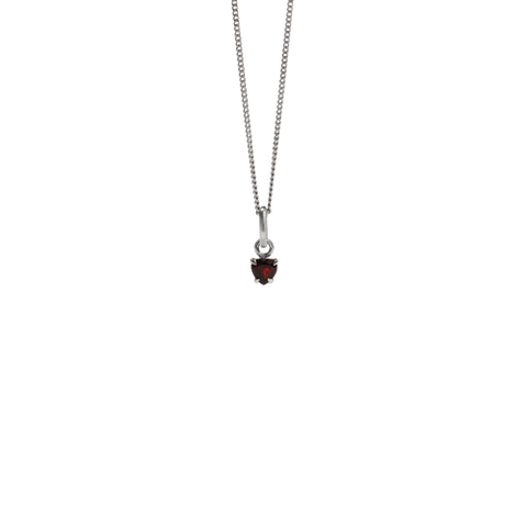 Meadowlark - Micro Heart Jewel Necklace Sterling Silver