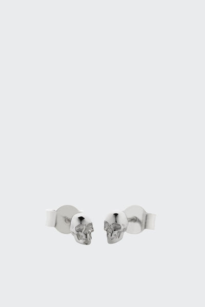 Meadowlark - Micro Skull Stud Silver