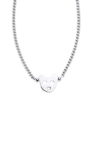 Karen Walker Mini Bear Necklace - Silver