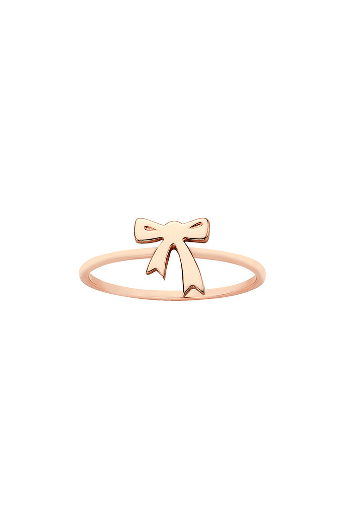 Karen Walker Mini Bow Ring 9ct Rose Gold – Brent Weatherall Jeweller