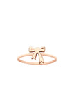 Karen Walker Mini Bow Ring - 9ct Rose Gold