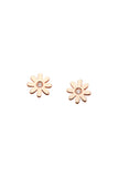 Karen Walker Mini Daisy Studs - 9ct Rose Gold, Diamond