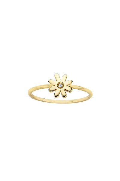 Karen Walker Mini Daisy Ring - 9ct Gold, Diamond