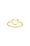 Karen Walker Mini Heart Ring - 9ct Gold