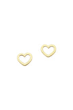 Karen Walker Mini Heart Studs - 9ct Gold