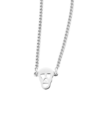 Karen Walker Mini Skull Necklace - Silver
