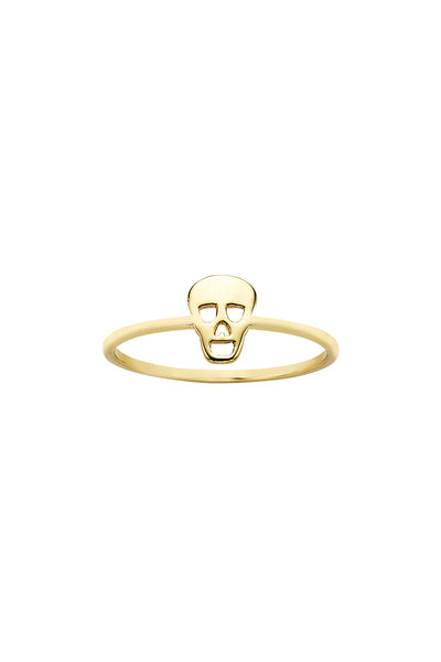Karen Walker Mini Skull Ring - 9ct Gold