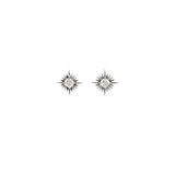 Lindi Kingi - Starburst Stud Earrings Platinum
