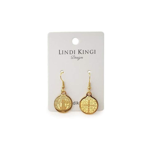 Lindi Kingi Saint Earrings - Gold Plate