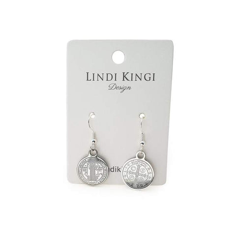 Lindi Kingi Saint Earrings - Silver Plate