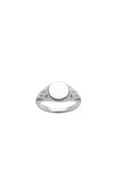 Karen Walker Society Signet Ring - Sterling Silver