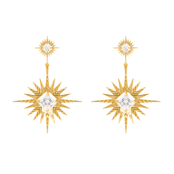 Lindi Kingi - Solar Earrings - Gold Plated