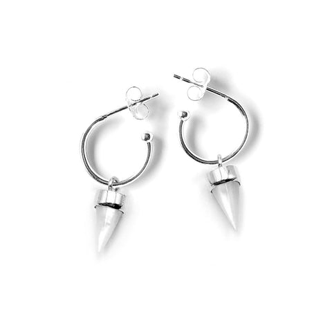 Nick Von K - Mother Of Pearl Shell Tiny Point Earrings