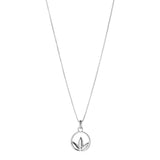 Najo - Silver Leaf Circle Necklace