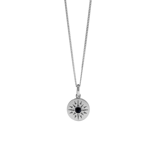 Meadowlark Ursa Necklace Large - Sterling Silver - Midnight Sapphire