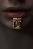 Karen Walker Utopia Stamp Necklace - 9ct Yellow Gold
