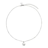 Najo - Silver Leaf Circle Necklace